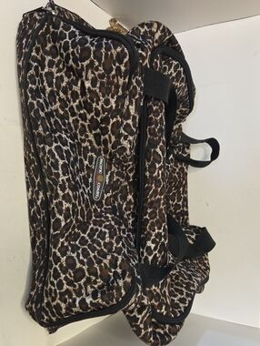 Nautica Leopard-Print Travel Tote in Brown and Black 20x10x11 In.